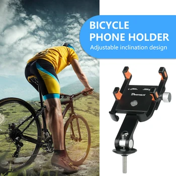 Bisiklet telefon tutucu bisiklet gövdesi Cep Telefonu Dağı Evrensel Alüminyum MTB Yol Bisiklet Telefon Kelepçesi Hızlı Bağlantı / Ayırma