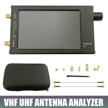10 k-1.5 GHz 4.3 inç SWR Metre VHF UHF Anten Analizörü IPS LCD + Metal Kasa NanoVNA 5000 mAh 3.7 V 16 MB