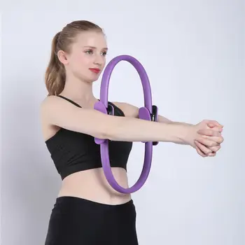 1 adet pilates seti Kırılmaz Spor yoga çemberi Güç Direnci Egzersiz Daire Şekillendirme ve Fitness için