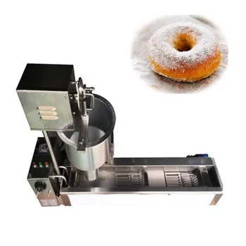 Zamanlayıcı Elektrikli Tek sıra Otomatik donut yapma makinesi fritöz makinesi Çörek makinesi donut yapma makinesi