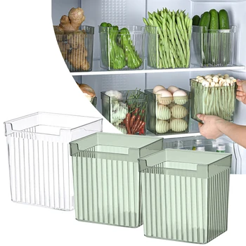 Buzdolabı saklama kutusu mutfak düzenleyici Buzdolabı Dondurucu Yan Kapı Sebze Meyve Baharat Durumda Gıda Konteyner saklama kutusu