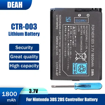 1-20 ADET CTR-003 3.7 V 1800mAh şarj edilebilir lityum pil Nintendo 2DS XL 3DS Kablosuz Denetleyici Yedek Hücre Aracı