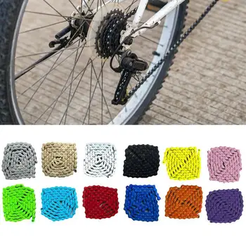 Tek Hız Bisiklet Zinciri Renk Karbon Çelik Bisiklet Zinciri Dayanıklı 94 Bölüm Tek Hız Zinciri Ultralight MTB Yol Bisikleti Zincirleri