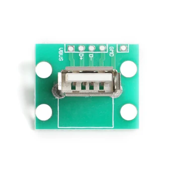 Dikey USB Mikro USB mikro usb 2.0 Dişi Kafa Bir Konnektör 2.54 mm PCB Dönüştürücü Adaptör Koparma Test Kartı 180 Derece Dikey
