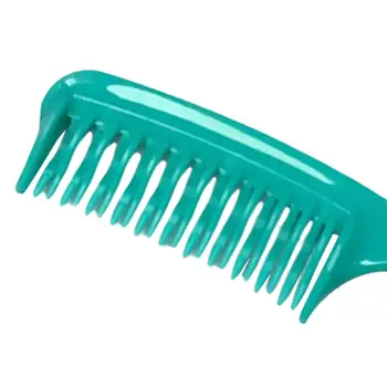 ıslak kıvırcık saçlar için 2x kavisli diş dolaşık Açıcı tarak saç dolaşık açıcı fırça