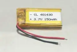 Ücretsiz kargo 401430 3.7 v 150 mah polimer lityum iyon batarya li-polimer li-ion pil kaydedici MP4 bluetooth kulaklık