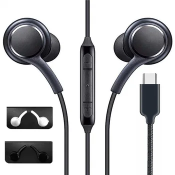 50 adet USB C Kulaklık kulaklık IG955 Tip C Kulak Mic İle Tel Kulaklık Samsung S20 Note10 Huawei Xiaomi kulakiçi