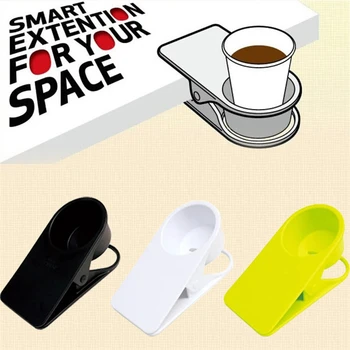 2 Adet Moda Kahve İçecek Metal Bardak Tutucu Klip Kullanımı Ev Taşınabilir Masa Masa Ofis Masaüstü bardak tutucu Depolama öğesi