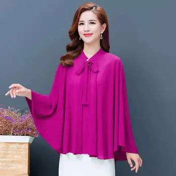 Zarif Eklenmiş Lace Up Yay Kelebek Kollu Hırka Gömlek kadın Giyim 2023 İlkbahar Yaz Yeni Casual Tops Tüm Maç Bluz
