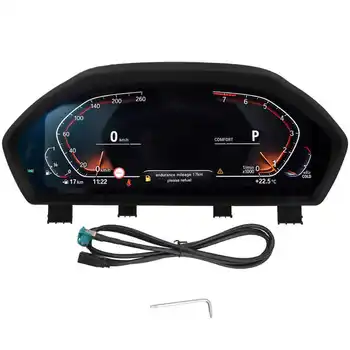 12.3 in Araba Dijital Küme Enstrüman LCD Pano Hız Ölçerler Ekran Enstrüman Monitör BMW F20 F52 F22 X1 F48 F49 X2 F39