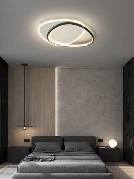 Minimalist Tasarım Tavan yatak odası için lamba Çalışma Oturma Odası Ev Modern Led Avize Aydınlatma Armatürleri Uzaktan Kumanda İle