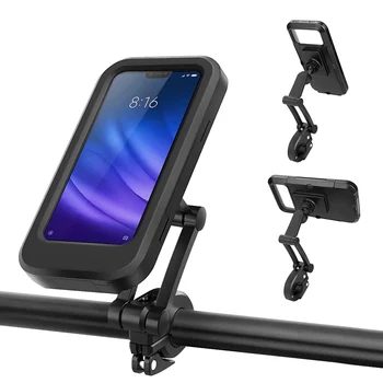 Su geçirmez Bisiklet telefon tutucu Evrensel Bisiklet motosiklet gidonu Cep telefon standı Montaj cep telefon braketi
