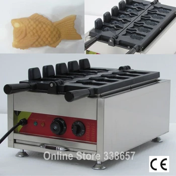 Elektrikli Kore taiyaki balık şekli kek makinesi dondurma dolum gözleme aperatif pasta fırıncı