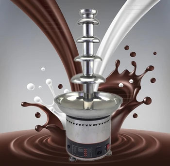 5 katlı Yüksek elektrikli çikolata çeşmesi sıcak çikolata eriyik çeşme fondü makinesi 110 v 220 v