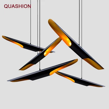 Iskandinav 60 cm bambu şekli alüminyum boru kolye ışık modern yemek / oturma odası giyim mağazası yaratıcı led droplight fikstür