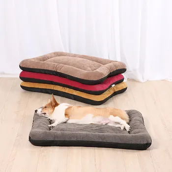 Yumuşak Sıcak köpek yatağı Yatak Mat Sandık Evcil hayvan Kulübesi Yıkanabilir Bez Kaymaz Alt Kapalı Açık Ped Büyük Orta Küçük Kediler
