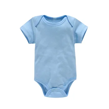 Bahar Sonbahar Yenidoğan Bebek Bebek Erkek Kız Romper Tulum Tulum Pamuk Düz Renk Kısa Kollu Bebek Tulum Giysileri