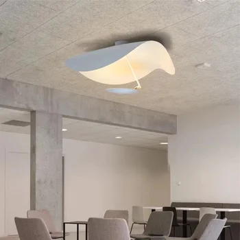 LED İskandinav lamba modern metal tavan minimalist ışık lüks restoran bar çalışma odası yaratıcı uçan daire 