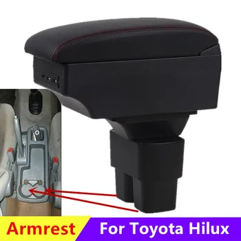 Araba Kol Dayama kutusu Toyota Hilux İçin Kol Dayama Kutusu Toyota Hilux İçin merkezi saklama kutusu Güçlendirme İç USB Araba Aksesuarları