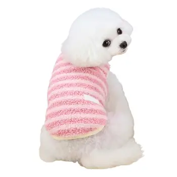 Pamuk Köpek Yelek Kış Sıcak Köpek Giysileri Küçük Köpekler için Peluş Yavru Kedi Ceket Kolsuz Tişört Kalınlaşmış Pet Köpek Yelek Kıyafet