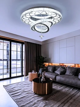 Avizeler Krom cilalar yatak odası Modern kristal tavan yemek odası lüks tavan lambası oturma odası tavan lambası led armatürleri