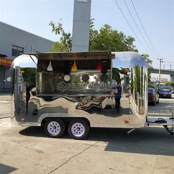 Yeni Tasarım Sokak Satış Gıda Kiosk Kahve Van Dondurma Hot Dog Taco Sepeti Pizza Römork mobil gıda kamyonu