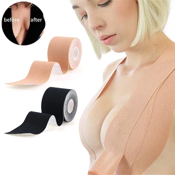 Boob Bant Sütyen Kadınlar İçin Yapışkanlı Görünmez Sütyen Meme Pasties Kapakları Meme Kaldırma Bandı Push Up Bralette Straplez Pad Sticky1pcs