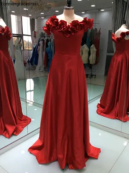 Kırmızı bir çizgi balo elbise seksi fermuar uzun saten resmi akşam parti elbisesi