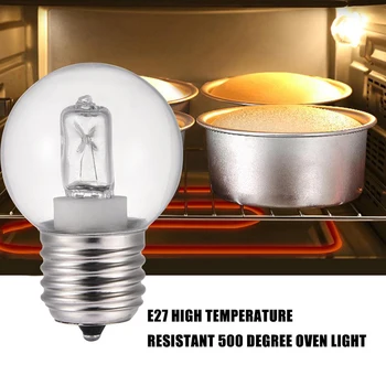 E27 40W Fırın lamba ışığı Mikrodalga Fırın Ampuller 220v Yüksek Sıcaklığa Dayanıklı 500 Derece Vitrin Tost Makinesi Ampul