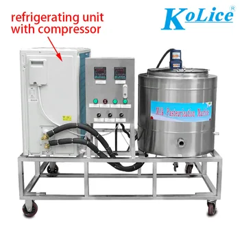 100L düşük ve yüksek sıcaklık pastörizasyon makinesi/meyve suyu pastörizatör makinesi fiyatı/soğutmalı pastörizatör