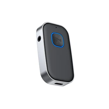 J23 Bluetooth Verici Alıcı AUX kablosuz Bluetooth 5.0 araç adaptörü Kablosuz Ses Adaptörü 3.5 mm Aux Mikrofon İle