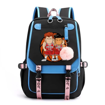 Rukawa Kaede okul çantası Sakuragi Hanamichi Sırt Çantaları Moda Mochila Escolar 2023 Yeni SLAM DUNK Anime okul çantası Harajuku