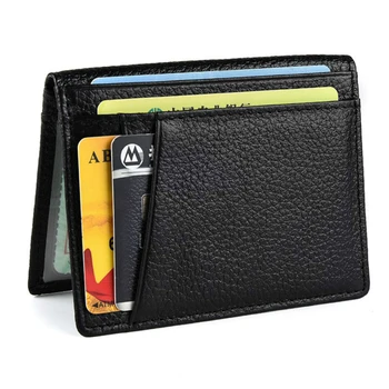 Süper İnce Yumuşak cüzdan Hakiki Deri Mini kredi kartı cüzdanı çanta Kart Sahipleri Erkek Cüzdan İnce Küçük