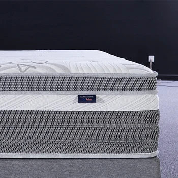 OEM / ODM Otel Lüks Kraliçe Kral Yastık Üst Bellek Köpük Doğal Lateks Bir Kutu İçinde Rulo Sünger Yatak