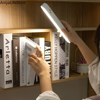 LED masa lambası göz koruması çalışma aydınlatma öğrenci yurdu özel şarj edilebilir USB ışık masa lambası taşınabilir masa lambası