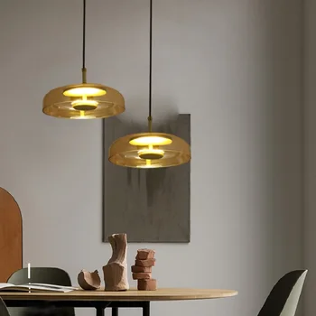 Iskandinav Vintage LED Avize Modern Led oturma odası avizeler yemek masası tavan avize mutfak asılı ışıklar