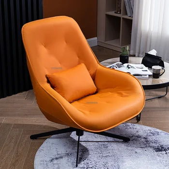 Nordic ışık lüks oturma odası sandalyeleri ev mobilyaları tembel kanepe yatak odası tek Recliner döner sandalye balkon eğlence kaplan sandalye