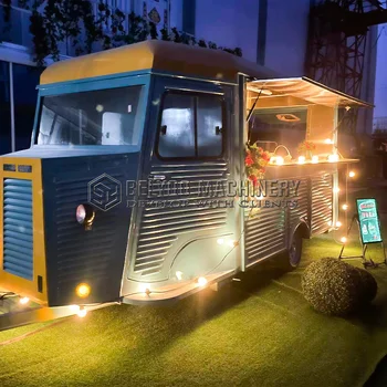 Sıcak Satış CE Mobil Mutfak Kahve gıda kamyon Pizza Otomatı gıda kamyoneti Vintage elektrikli gıda kamyonu
