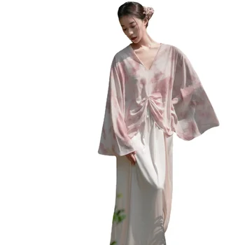 Onurlu Tasarım Anlayışı Pembe Peri Elbisesi Batik Çay Elbisesi İlkbahar ve Sonbahar Elbisesi