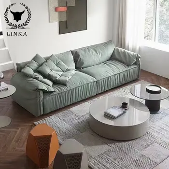 Modern kumaş İtalyan tarzı oturma odası için ışık lüks Minimalist tasarım mobilya özelleştirme
