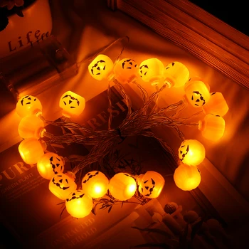 Cadılar bayramı kabak dize ışıkları lamba DIY asılı korku cadılar bayramı dekorasyon ev partisi malzemeleri için atmosfer cadılar bayramı dekor
