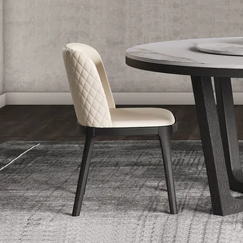 Iskandinav Yaratıcı Yumuşak Çanta yemek sandalyeleri Minimalist yemek odası mobilyası Modern Arkalığı Sandalye Restoran Eğlence yemek sandalyesi