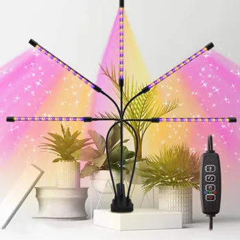 30-150 LED USB büyümek ışık Phytolamp bitkiler için kontrol tam spektrum Fitolamp ışıkları ev çiçek fide klip Phyto lamba