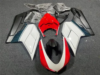 Ducati için Uygun motosiklet Kaporta Seti 848 1098 1198 07-12 2007 2008 2009 2010 2011 2012 Vücut fairing Kırmızı Siyah Beyaz