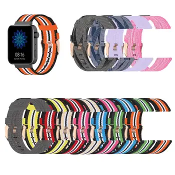 18mm Naylon Watch Band İçin Xiaomi Akıllı İzle Bilezik Yedek Watchband Renkli Bilek Bandı Giyilebilir Aksesuarları