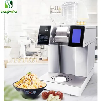 Aromalı Kar Koni buz tıraş makinesi kakigori makinesi Kore Bingsu Makinesi Buz Kırma makinesi meyve smoothie makinesi