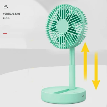 Teleskopik Standı Elektrikli Fan USB Şarj Edilebilir Mini Fan Yaz Düşük Gürültü Masaüstü 3 Dişli Taşınabilir Fan Hava Soğutucu Fan 선풍기