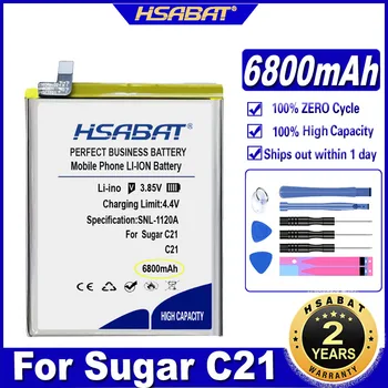 HSABAT C21 ŞEKER C21 Piller için 6800mAh Pil