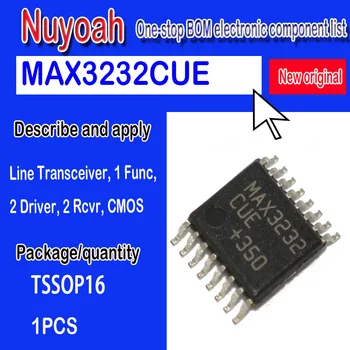 Yepyeni orijinal nokta MAX3232CUE TSSOP - 16 RS232 sürücü alıcı-verici arayüzü çip Hattı Alıcı-verici, 1 Func, 2 Sürücü, 2 Rcvr