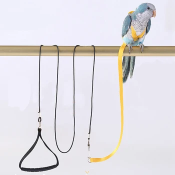 Anti-bite Uçan eğitim halatı Papağan Kuş evcil hayvan tasması Kitleri Ultralight Koşum Tasma Muhabbet Kuşu Lovebird Papağanının Küçük Kuşlar